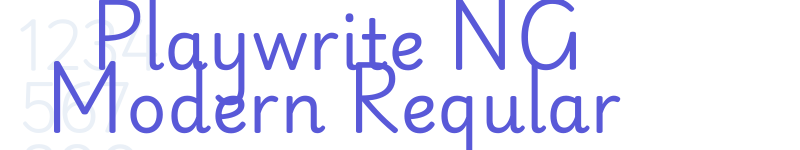 Playwrite NG Modern Regular-related font