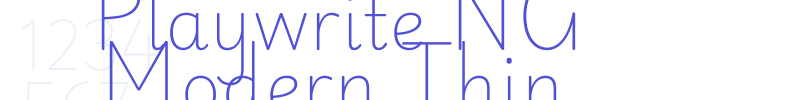 Playwrite NG Modern Thin-font