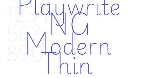 Playwrite NG Modern Thin-font-download