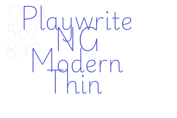 Playwrite NG Modern Thin