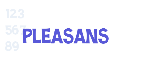 Pleasans font free