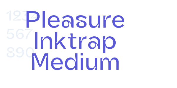 Pleasure Inktrap Medium font free