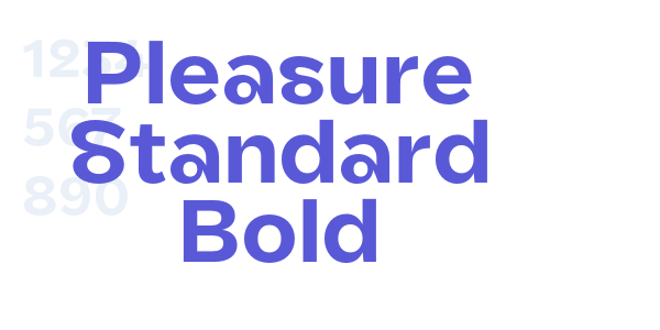 Pleasure Standard Bold font free