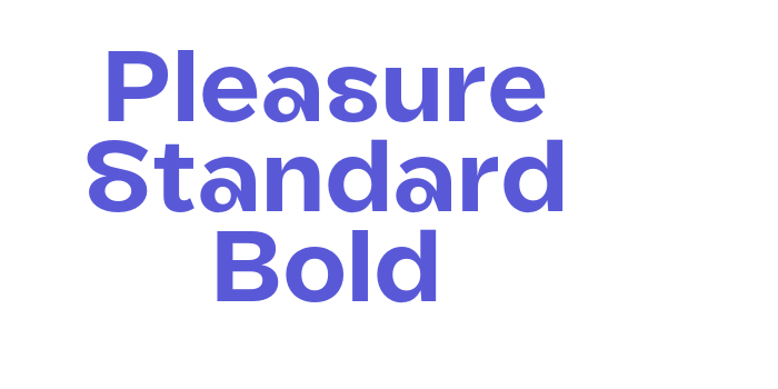 Pleasure Standard Bold Font Download