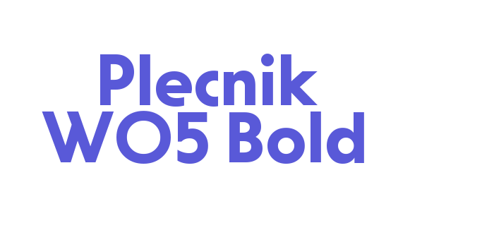 Plecnik W05 Bold Font Download