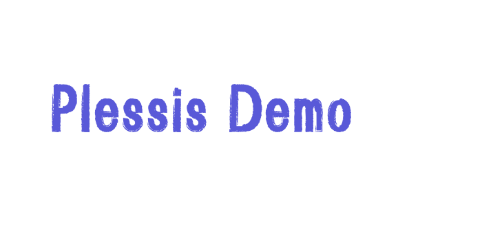 Plessis Demo Font