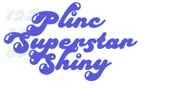 Plinc Superstar Shiny font free