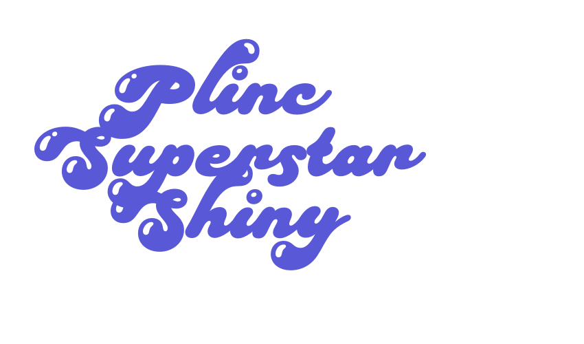 Plinc Superstar Shiny Font Download