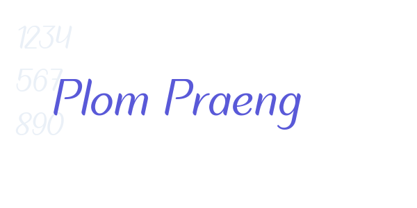 Plom Praeng font free