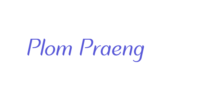 Plom Praeng Font Download