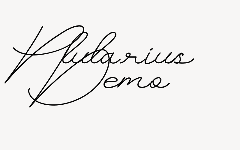 Plularius Demo Font