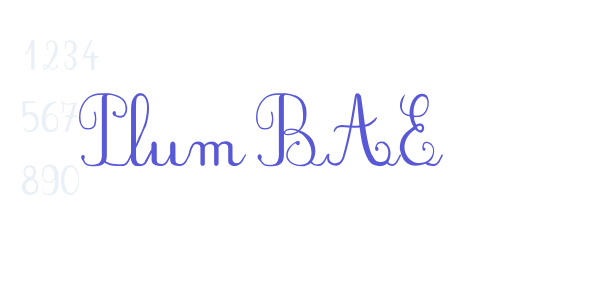 PlumBAE font free