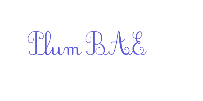 PlumBAE Font Download