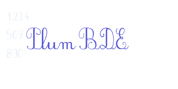 PlumBDE font free