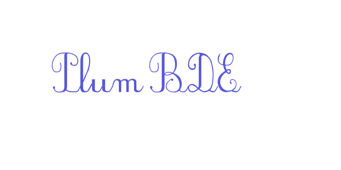 PlumBDE Font Download