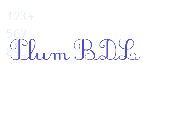 PlumBDL Font Download