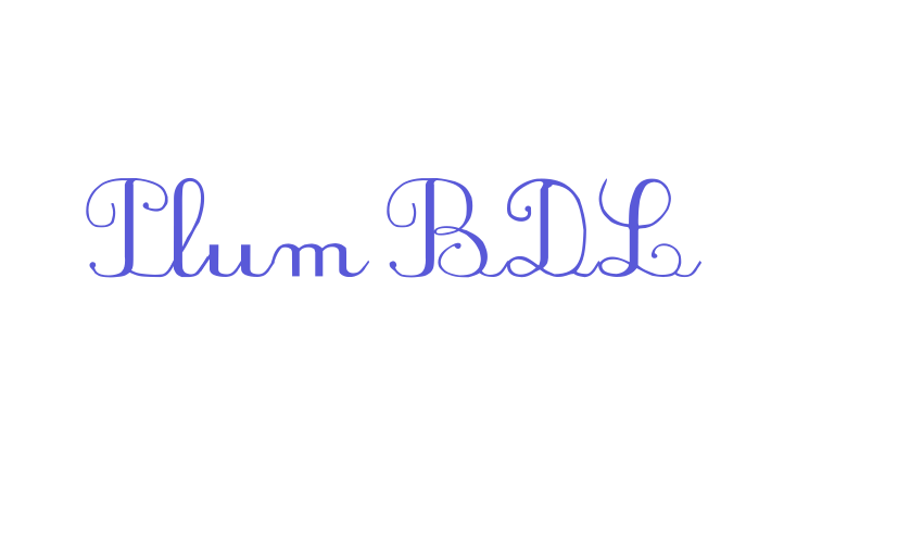 PlumBDL Font