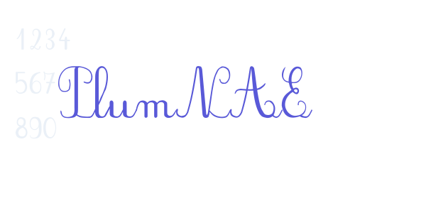 PlumNAE font free