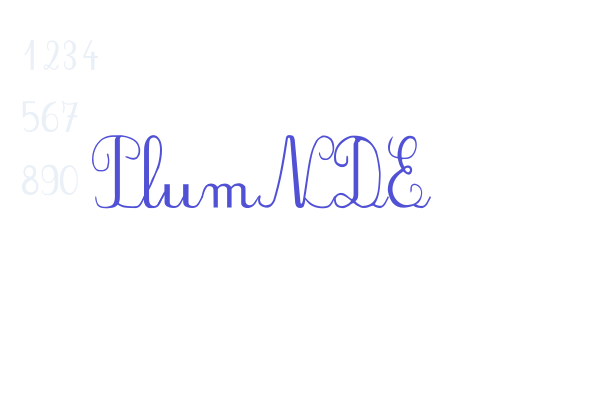 PlumNDE Font Download