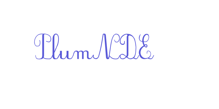 PlumNDE Font Download