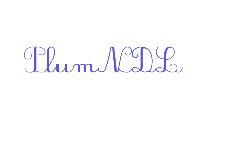 PlumNDL Font