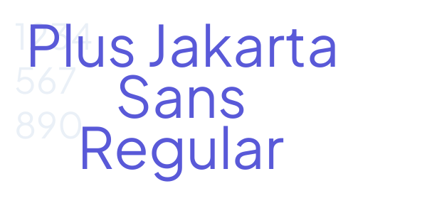 Plus Jakarta Sans Regular font