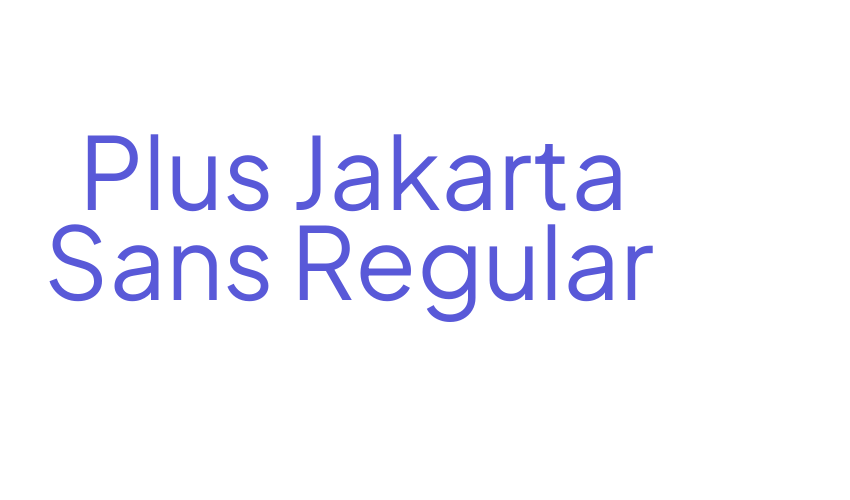 Plus Jakarta Sans Regular Font Download