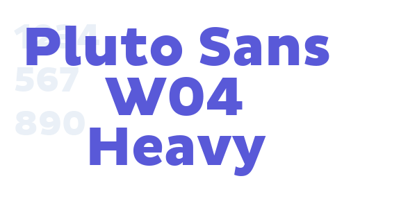 Pluto Sans W04 Heavy font free