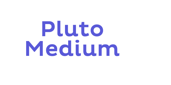 Pluto Medium Font Download