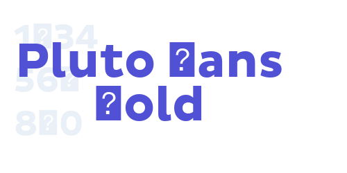 Pluto Sans Bold