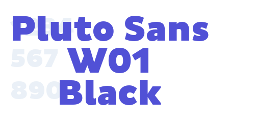 Pluto Sans W01 Black
