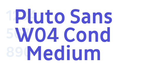 Pluto Sans W04 Cond Medium