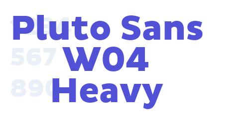 Pluto Sans W04 Heavy