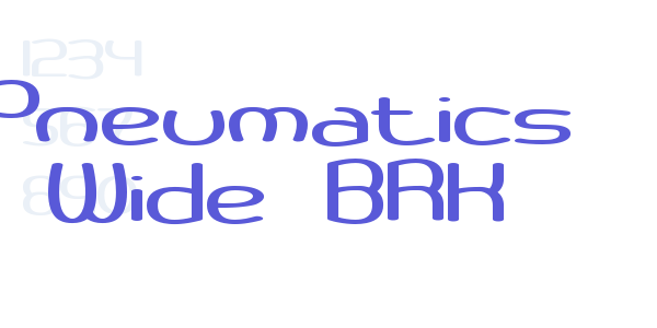 Pneumatics Wide BRK font free