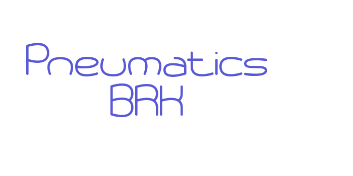 Pneumatics BRK Font Download