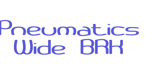 Pneumatics Wide BRK Font Download