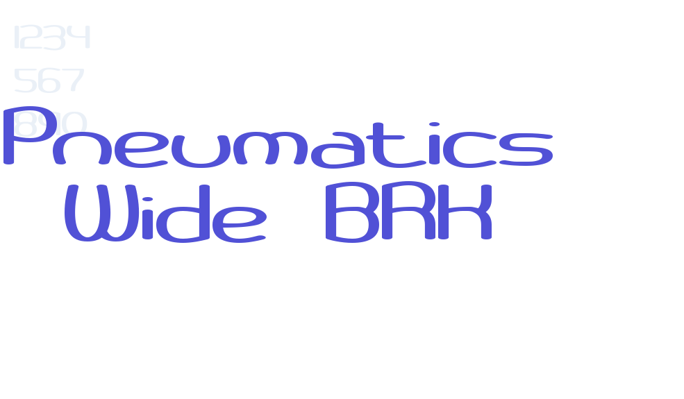 Pneumatics Wide BRK-font-download