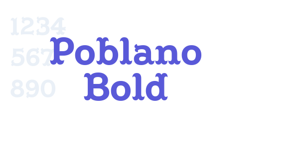 Poblano Bold font free