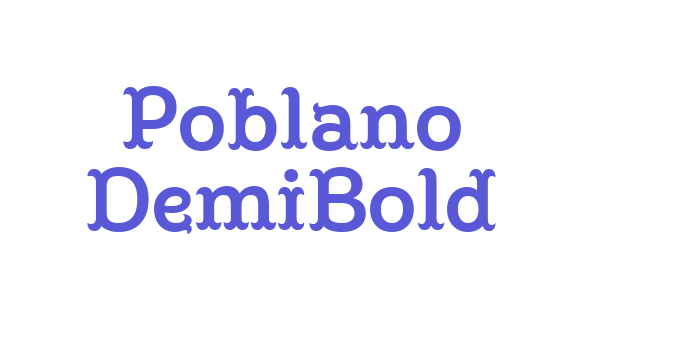 Poblano DemiBold Font Download