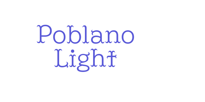 Poblano Light Font Download