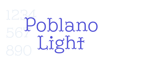 Poblano Light-font-download