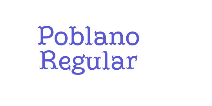 Poblano Regular Font Download