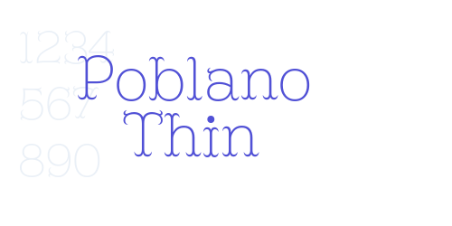 Poblano Thin-font-download