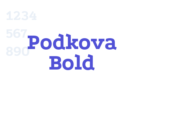 Podkova Bold Font Download