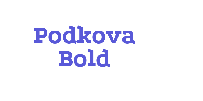 Podkova Bold Font Download