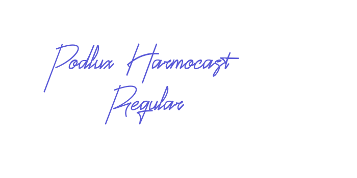 Podlux Harmocast Regular Font Download