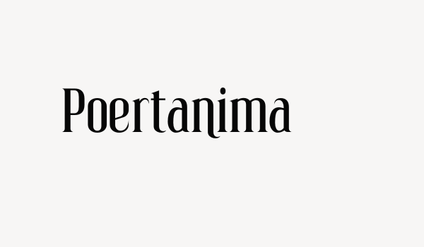 Poertanima Font