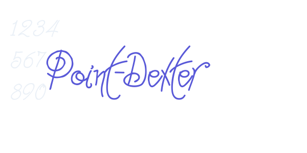 Point-Dexter font