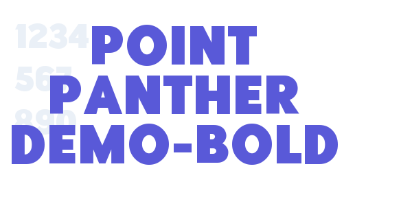 Point Panther DEMO-Bold font free