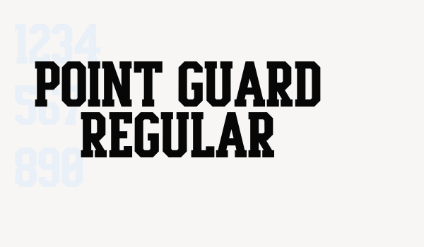 Point Guard Regular Font